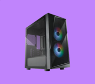 Cooler Master CP320-KGNN-S00 cooler master ház mini tower cmp 320, 2x argb ventilátor, tápegység nélkül, fekete