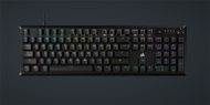 Corsair CH-910971E-NA corsair vezetékes billentyűzet gaming, k70 core rgb, mechanikus, mlx red switch, 104 gombos, us, fekete