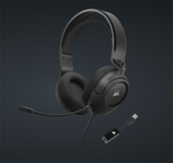 Corsair CA-9011386-EU corsair vezetékes headset, hs35 surround v2 gaming, multiplatform, fekete