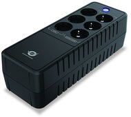 Conceptronic ZEUS05E conceptronic szünetmentes elosztósor 650va - zeus05e (6x schuko, off line, rj45 vonalvédelemm, fekete)