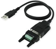 Roline 12.02.1174-5 roline kábel usb-a - rs422/485, konverter, m/m, 1,2m, fekete