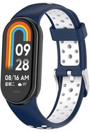 Mybandz 19015 mi band 8-lélegző szilikon óraszíj/kék-fehér