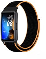 Mybandz 33514 tépőzáras szövet óraszíj/narancs-fekete huawei band 8