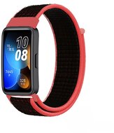 Mybandz 33512 tépőzáras szövet óraszíj/piros-fekete huawei band 8
