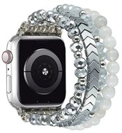Mybandz 56702 apple watch gyöngyös fém óraszíj-ezüst /40/41 és 42 mm
