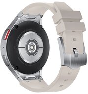 Mybandz 53271 element szilikon óraszíj-samsung galaxy watch 5-6-7/bézs-ezüst/20mm