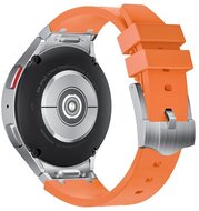 Mybandz 53270 element szilikon óraszíj-samsung galaxy watch 5-6-7/narancs-ezüst/20mm