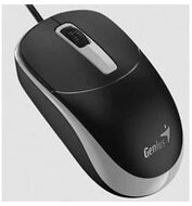 GENIUS Vezetékes egér optikai DX-123, USB, 1000dpi, Fekete/Szürke