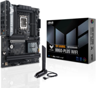 Asus Alaplap - Intel TUF GAMING B860-PLUS WIFI s1851 (B860, 4xDDR5 8666+MHz, 4xSATA3, 3xM.2, HDMI+DP+USB-C)