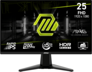 MSI Monitor GAMING MAG 255F E20 24,5" FHD Rapid IPS 1920x1080, 16:9, 200Hz, 1000:1, 0,5ms, 2x HDMI, DP, Black