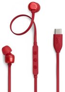 JBL TUNE 310C fülhallgató SZTEREO (Type-C, hangerőszabályzó, felvevő gomb, lapos kábel) PIROS