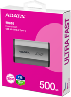 ADATA SSD Külső USB 3.2 500GB SD810, Szürke