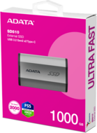 ADATA SSD Külső USB 3.2 1TB SD810, Szürke