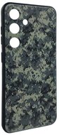 Szilikon telefonvédő (ütésállóság, kameravédő, terep minta) SÖTÉTZÖLD (Samsung Galaxy A36 5G (SM-A366)