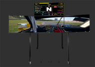 Next Level Racing Szimulátor kijelző állvány - Freestanding Complete Quad Monitor Stand - Black Edition