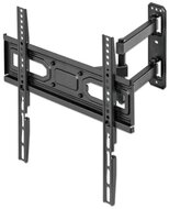 Manhattan TV állvány - Fali, dönthető, forgatható, szintezhető, TV állvány Fekete (max.VESA:400x400)(32"-55"-ig)