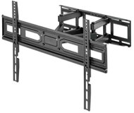 Manhattan TV állvány - Fali, dönthető, forgatható, szintezhető, TV állvány Fekete (max.VESA:600x400)(37"-80"-ig)