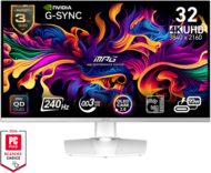 MSI Monitor GAMING MPG 321URXW QD-OLED 31,5" UHD 3840x2160, 240Hz, 150000:1 CR, 250cd/m2, 0,03ms, 2x HDMI, DP, USB-C