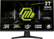 MSI Monitor GAMING MAG 274QF RapidIPS 27" WQHD 2560x1440, 1000:1 CR, 250cd/m2, 1ms, 180Hz, DP, HDMI