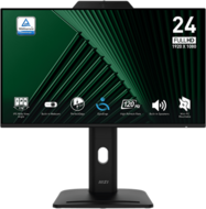 MSI Monitor Business PRO MP242PMG 23,8" FHD 1920x1080, IPS, 16:9, 120Hz, 1500:1, 1ms, DP, HDMI, VGA, Webcam, Black