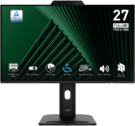 MSI Monitor Business PRO MP272PMG 27" FHD 1920x1080, IPS, 16:9, 120Hz, 1500:1, 1ms, DP, HDMI, VGA, Webcam, Black