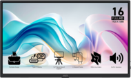 MSI Monitor Business PRO MP165 E6, 15,6" FHD 1920x1080, IPS, 250 cd/m2, 16:9, 60 Hz, 4ms, 2x USB-C, miniHDMI, Black