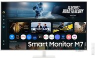 SAMSUNG AI SMART VA monitor 43" M7, 3840x2160, 16:9, 300cd/m2, 4ms, 2xHDMI/3xUSB/USB-C/WiFi/Bluetooth, hangszóró, fehér