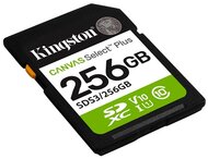 KINGSTON Memóriakártya SDXC 256GB Canvas Select Plus Gen3 150R C10 UHS-I U1 V10
