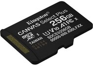 KINGSTON Memóriakártya MicroSDXC 256GB Canvas Select Plus Gen3 150R A1 Adaprer nélkül
