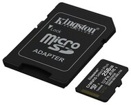 KINGSTON Memóriakártya MicroSDXC 256GB Canvas Select Plus Gen3 150R A1 + Adaprer