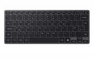 SAMSUNG bluetooth billentyűzet (univerzális, asztali tartó, QWERTY, angol nyelvű, EJ-B7800) FEKETE