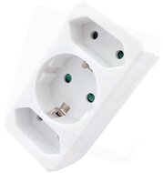 HÁLÓZATI ADAPTER 3 ALJZAT (1 FÖLDELT, 2 EURO)