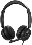 SANDBERG 3 in 1 Headset mikrofonnal, 3,5 mm minijack, USB-A és USB-C csatlakozó, hang szabályozás némítás, 5 év garancia