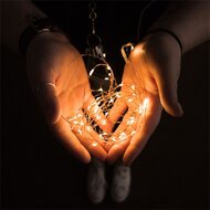 LED FÉNYFÜZÉR 10 M MELEGFEHÉR