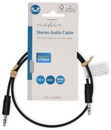 Nedis Stereo-Audiokabel 3,5 mm Klinke (M) - 3,5 mm Klinke (M) 0,50 m Schwarz