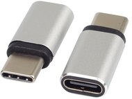 PREMIUMCORD USB-C csatlakozó védő, USB-C - USB-C, F/M, szürke
