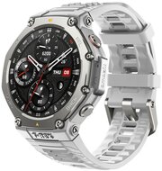 AMAZFIT T-Rex 3 okosóra (szilikon szíj, GPS, aktivitásmérő, 170 sport mód, vízálló, 10 ATM) VILÁGOSSZÜRKE