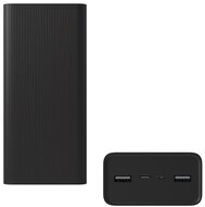 XIAOMI vésztöltő 2 USB+Type-C+microUSB aljzat (30000mAh, 18W, gyorstöltő) FEKETE