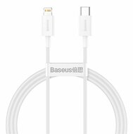 BASEUS SUPERIOR adatkábel (Type-C - lightning, 20W, PD gyorstöltő, 100cm, törésgátló) FEHÉR