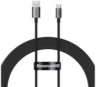 BASEUS SUPERIOR adatkábel (USB - Type-C, 100W, PD gyorstöltő, 200cm, törésgátló) FEKETE