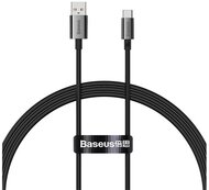 BASEUS SUPERIOR adatkábel (USB - Type-C, 100W, PD gyorstöltő, 100cm, törésgátló) FEKETE
