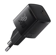 BASEUS CUBE PRO hálózati töltő Type-C aljzat (30W, GaN5, PD gyorstöltő) FEKETE