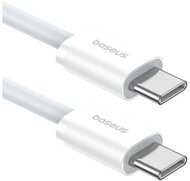 BASEUS SUPERIOR adatkábel (Type-C - Type-C, 30W, PD gyorstöltő, 100cm, törésgátló) FEHÉR