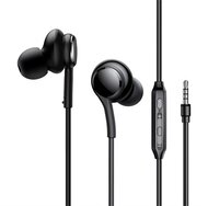 JOYROOM JR-EW02 fülhallgató SZTEREO (3.5mm jack, mikrofon, felvevő gomb, hangerőszabályzó) FEKETE