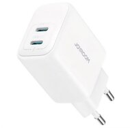 JOYROOM hálózati töltő 2 Type-C aljzat (20W, PD gyorstöltő 3.0) FEHÉR