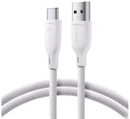 JOYROOM adatkábel (USB - Type-C, 100W, gyorstöltő, 100cm, cipőfüző) FEHÉR