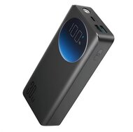 JOYROOM vésztöltő 2 USB+Type-C aljzat (20000mAh, 30W, PD gyorstöltő, lámpa, LED kijelző) FEKETE