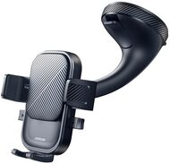 JOYROOM autós tartó (szélvédőre, tapadókorongos, automata, 360°, 4.7-6.8" méret) FEKETE
