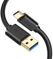 UGREEN Kábel USB 3.0 USB-A - USB-C, 5 Gbps, 18W, M/M, 2m, fekete