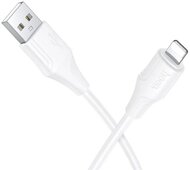 HOCO X124 adatkábel (USB - lightning, 2.4A, gyorstöltő, 100cm) FEHÉR